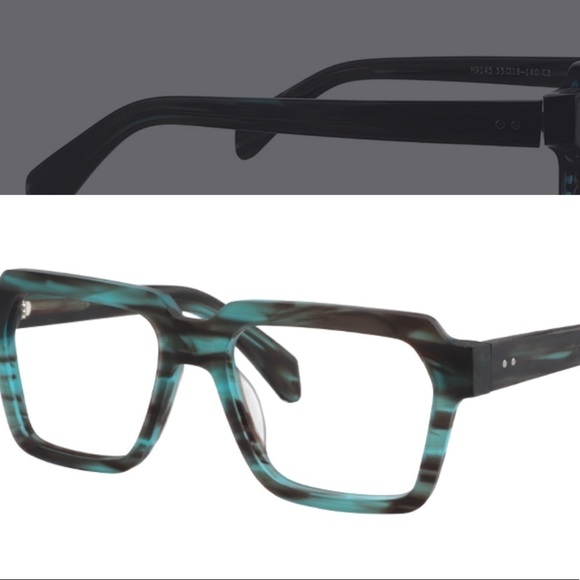 Black Chunky Eyeglasses – Statement Everyday Frames - Picture 3 of 8